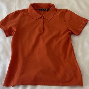 Ladies Eddie Bauer Orange polo shirt size M